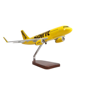 Airbus A320-200 Spirit Airlines Large Mahogany Model