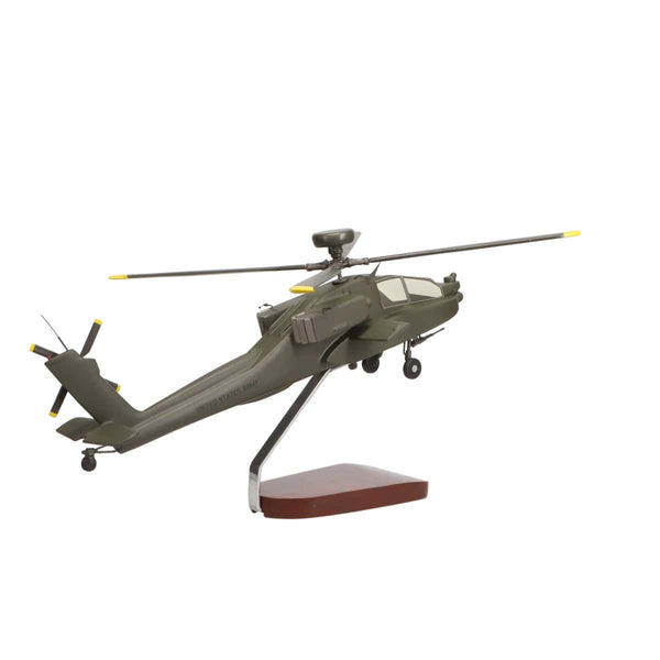 Boeing™ AH-64D Apache Longbow (Full Armament) Large Mahogany Model