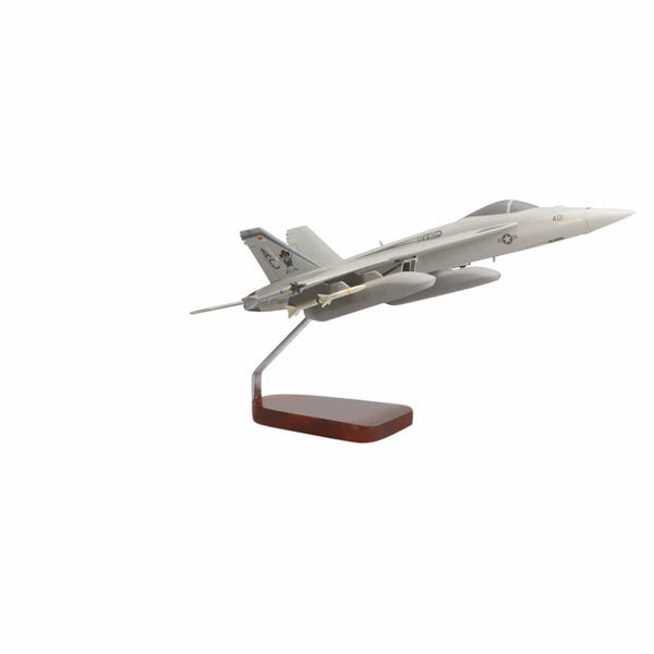 Boeing™ F/A-18E Super Hornet with Drop Tanks Large Mahogany Model