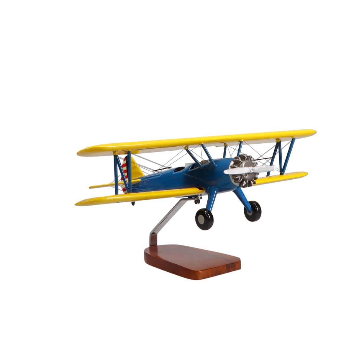 Boeing-Stearman 75 Mahogany Model Desk fashion Decor