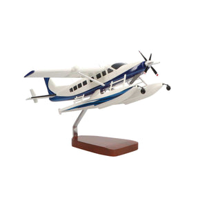 Cessna® 208 Caravan on Floats Large Mahogany Model