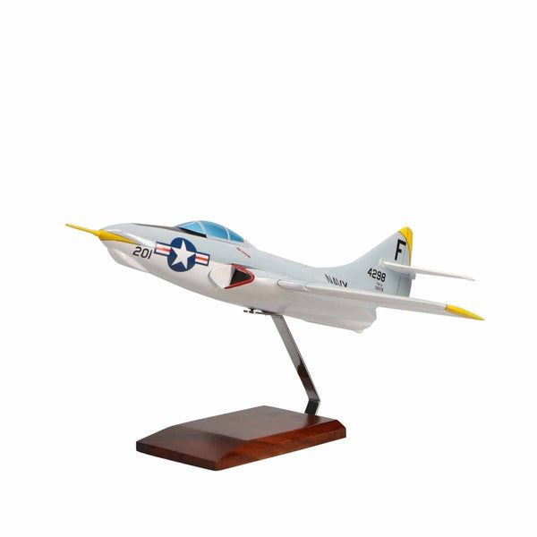 Grumman F9F-8 Cougar™ Large Mahogany Model