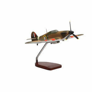 Hawker Hurricane Large Mahogany Model