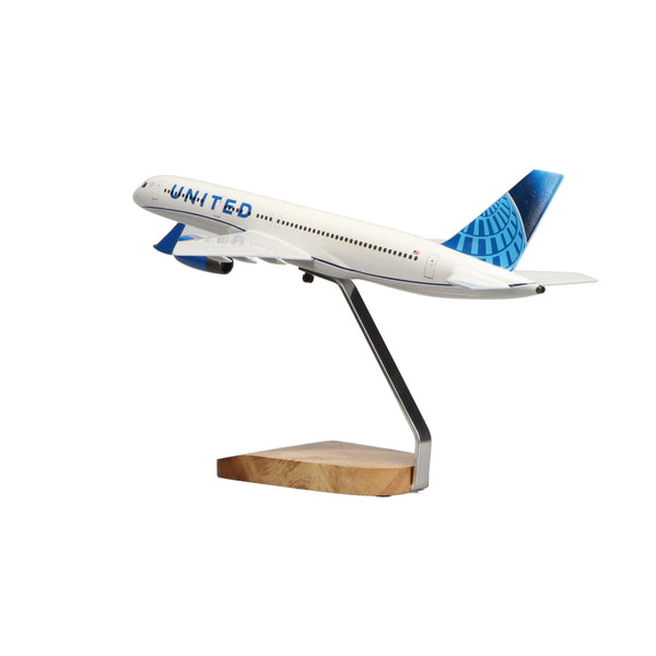 Boeing 757-200 United Airlines Large Mahogany Model