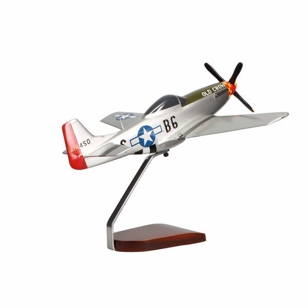 North American P-51D Mustang "Old Crow" Large Mahogany Model