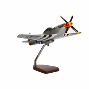 North American P-51D Mustang "Old Crow" Large Mahogany Model