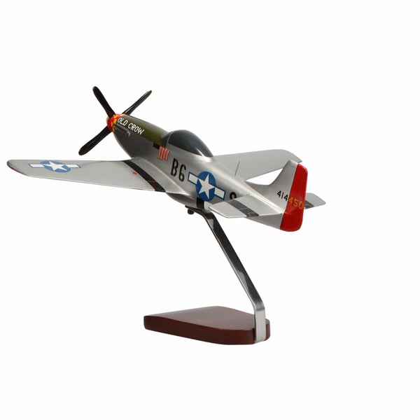 North American P-51D Mustang "Old Crow" Large Mahogany Model