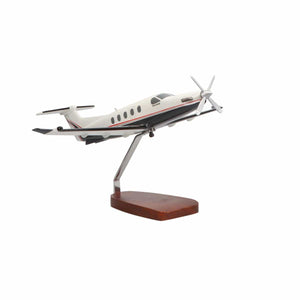 Pilatus PC-12 NG Large Mahogany Model