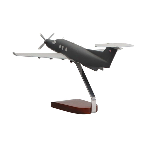 Pilatus PC-12 U-28A Military Large Mahogany Model