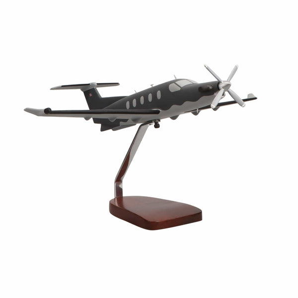 Pilatus PC-12 U-28A Military Large Mahogany Model