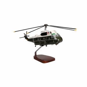 Sikorsky VH-3D Sea King Marine One Large Mahogany Model